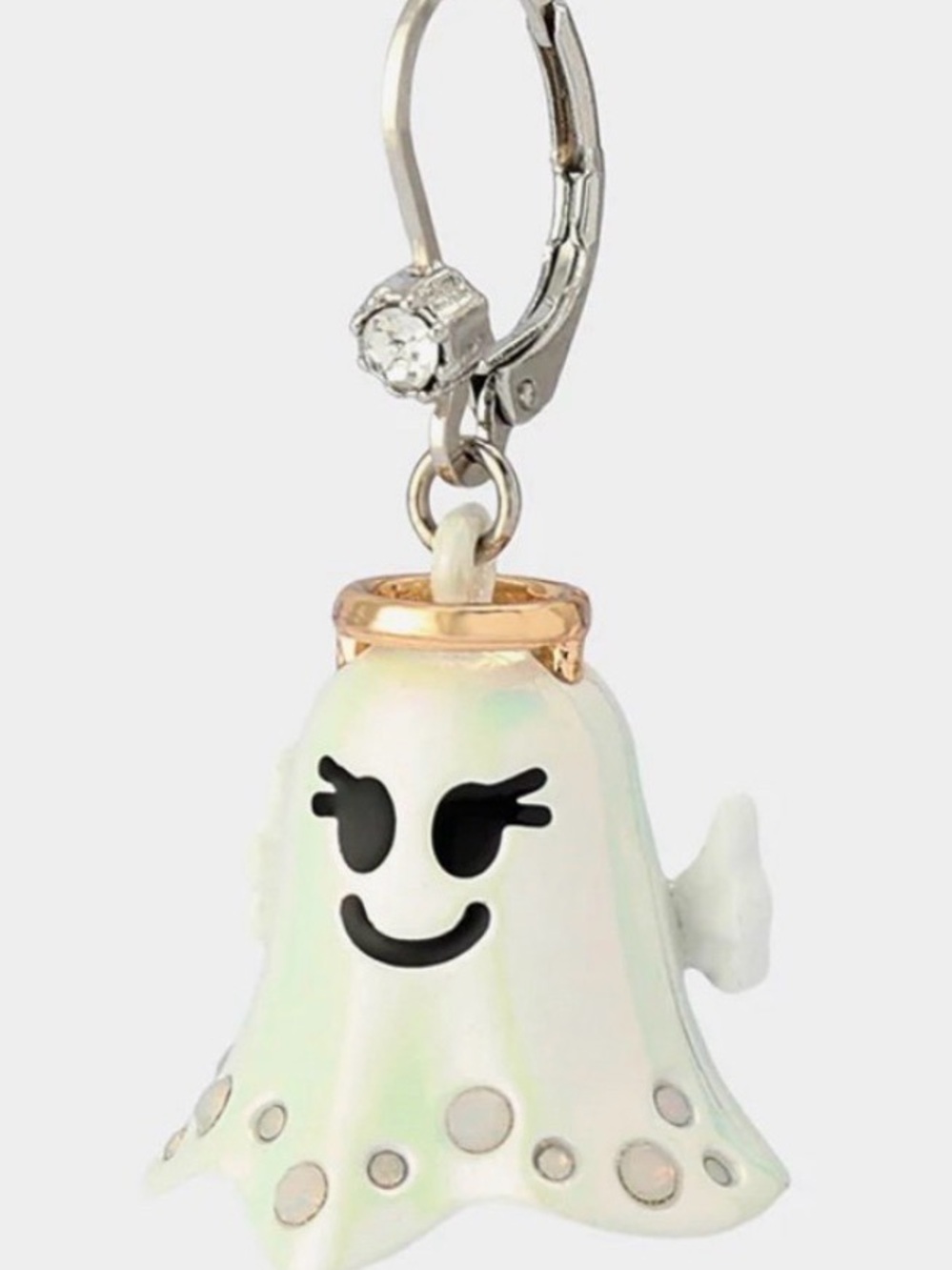 New Betsey johnson White Ghost earrings